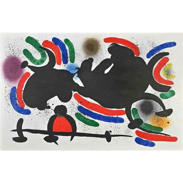 Modern Joan Miró, Abstract Composition, Lithograph, Mid-20th Century For Sale - Image 3 of 3