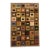Vintage Silk Rug | Reversible Geometric Square Motif | 6x9 For Sale