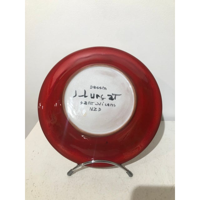 Ceramic Plate from Jean Lurçat, 1960, in Flawless conditions. Designed 1950 to 1959 This piece has an attribution mark, I...