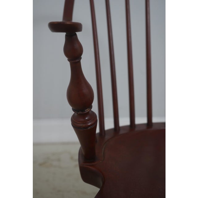 Dr Dimes Crackle Painted Finish Windsor Armchair For Sale - Image 14 of 18