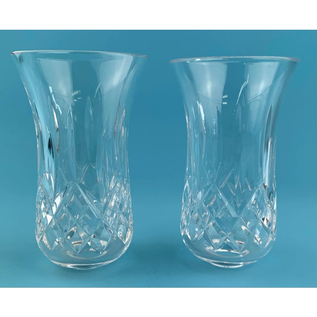 Waterford Crystal Lismore Candleholder Globe, set of 2. From the collection of Bob and Dolores Hope, Toluca Lake, California.