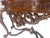 Wood Regency Revival Heavily Fine Carved Stretcher Base Marble Top Console Table MINT For Sale - Image 7 of 18