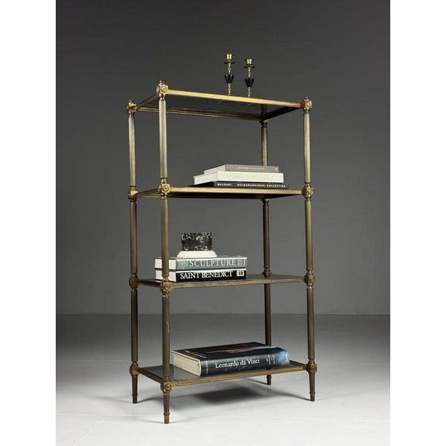 Mid-Century Metal Bookcase, 1960s For Sale - Image 4 of 18