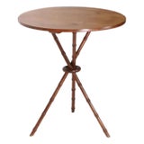 Faux Bamboo Gueridon Donut Table by Trutype For Sale