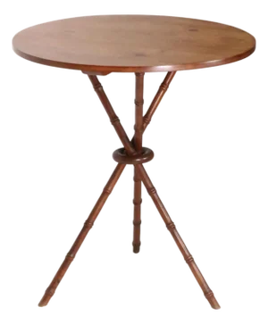 Faux Bamboo Gueridon Donut Table by Trutype