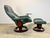 Mid-Century Modern Vintage Leather Ekornes “Consul” Stressless Lounge Chair Recliner in Hunter Green For Sale - Image 3 of 12