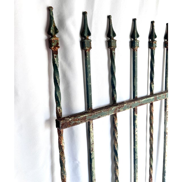 Vintage Wrought Iron Gate For Sale - Image 9 of 17