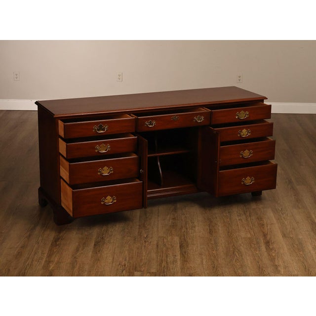 Henkel Harris Henkel Harris Virginia Galleries Cherry 9 Drawer Dresser For Sale - Image 4 of 18