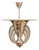 French Art Deco Pendant Lamp in Metal and Glass by Henri Petitot for Maison Petitot, 1930s For Sale