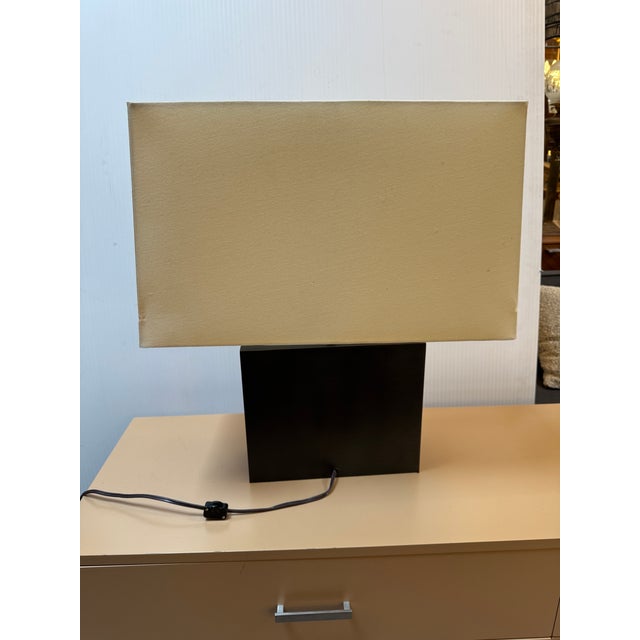 Brown Contemporary Bronze Table Lamp For Sale - Image 8 of 12