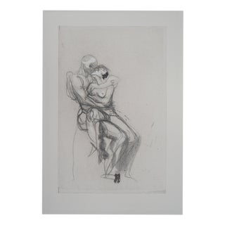 After Auguste Rodin, Nude, Group of Françoise and Rimini, Engraving For Sale