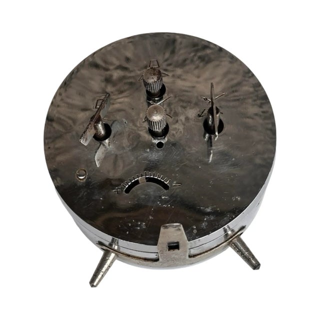 Prim Chrome Alarm Clock, Vintage Mechanical Clock, Czechoslovakia, 1970s. For Sale - Image 4 of 18