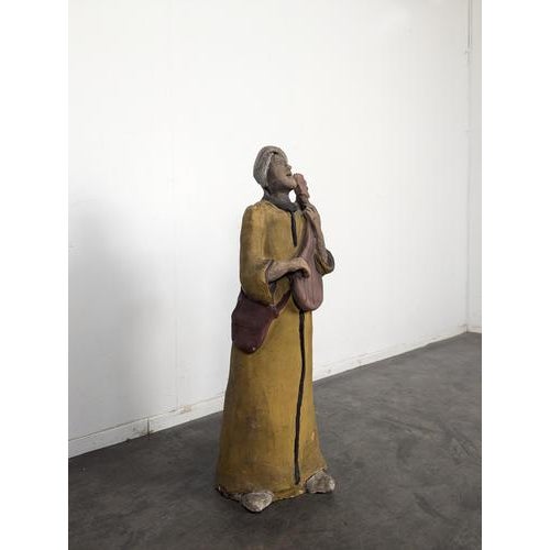 Vintage Statue of a Mandolin Player, in Very Good conditions.