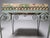 Italian Wrought Iron Stools with Floral Upholstery, 1950s, Set of 2 For Sale - Image 6 of 10