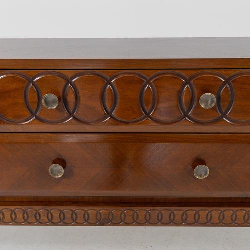 Brown Walnut Wood Sideboard, 1930s For Sale - Image 8 of 14