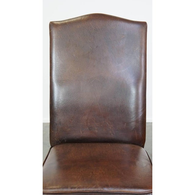 Sheep Leather Dining Room Chairs, Set of 6 For Sale - Image 10 of 14