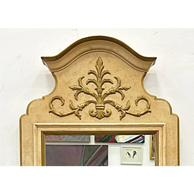 French Neoclassical Style Wood Mirrors, 1960s American Made-A Pair Offered for sale is a pair of French Neoclassical style...