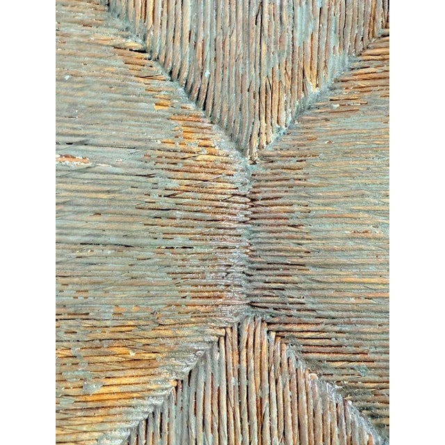 Set of Eight Queen Anne Dining Chairs, Carved Wood, Distressed Finish For Sale - Image 15 of 16