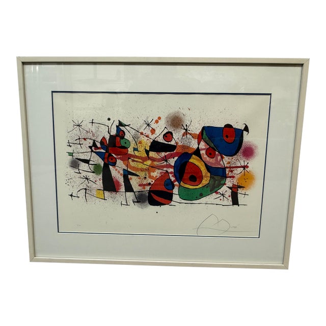 After Joan Miro Ceramiques Lmt. Ed. Lithograph, Facsimile Signature For Sale