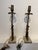 1900 - 1909 Vintage Figural Lady Table Lamps – Pair of Cast Metal & Stone Bases For Sale - Image 5 of 7