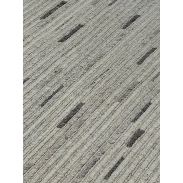 Cream 11ft 9in × 14ft 7in Ben Soleimani for Restoration Hardware Linear Stripe Area Rug For Sale - Image 8 of 14