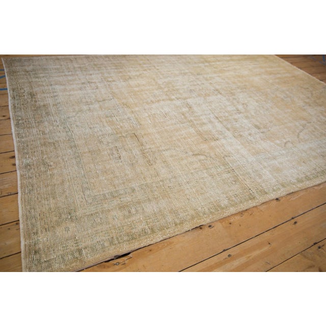 1960s Vintage Distressed Oushak Carpet - 6'2" X 8'11" For Sale - Image 5 of 11