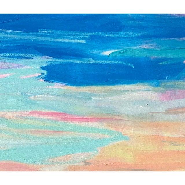 Trixie Pitts "Caribbean Calling" by Trixie Pitts Large Abstract Oil Painting For Sale - Image 4 of 10