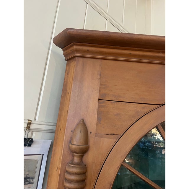Tan Amazing Large French Country Early to Mid 1800's Corner Cupboard For Sale - Image 8 of 11