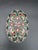 This antique hand fabricated glass enamel cloisonné oval multicolored box is a stunning piece of decorative collectible....