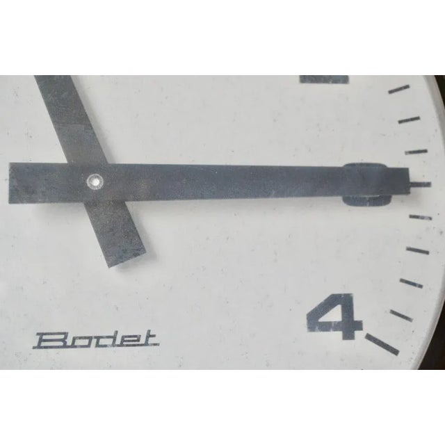 Industrial Station Clock from Bodet, 1970s For Sale - Image 3 of 9