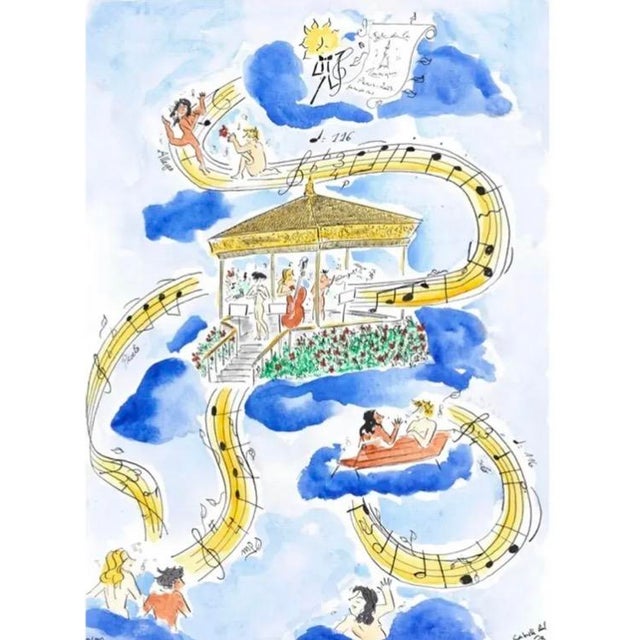 French 2023 French Gabrielle Rul Signed Closed Edition Fine Art Print, Framed For Sale - Image 3 of 4