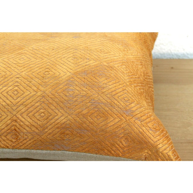 Textile Maharaja's Accord, Set of 2 Heirloom Bagh Phulkari Pillows For Sale - Image 7 of 9