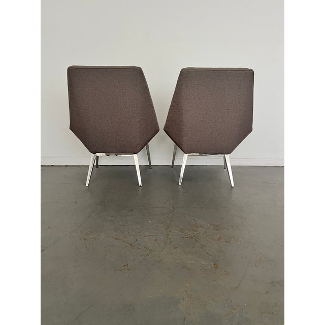 Thayer Coggin Thayer Coggin Origami Accent Chairs - a Pair For Sale - Image 4 of 10