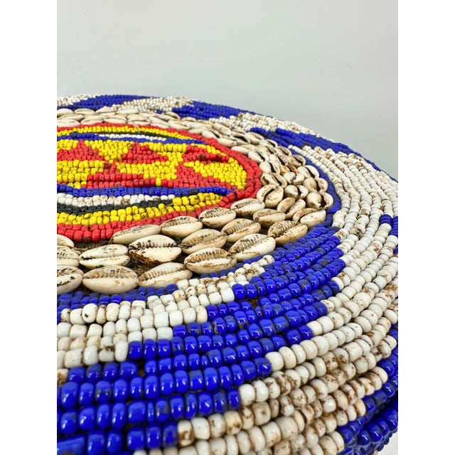 Bamileke Trade Bead Animal Stool For Sale - Image 9 of 12