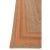 Orange Border Rectangle Jute Handmade Rug 5'x8' Ft. For Sale - Image 4 of 13