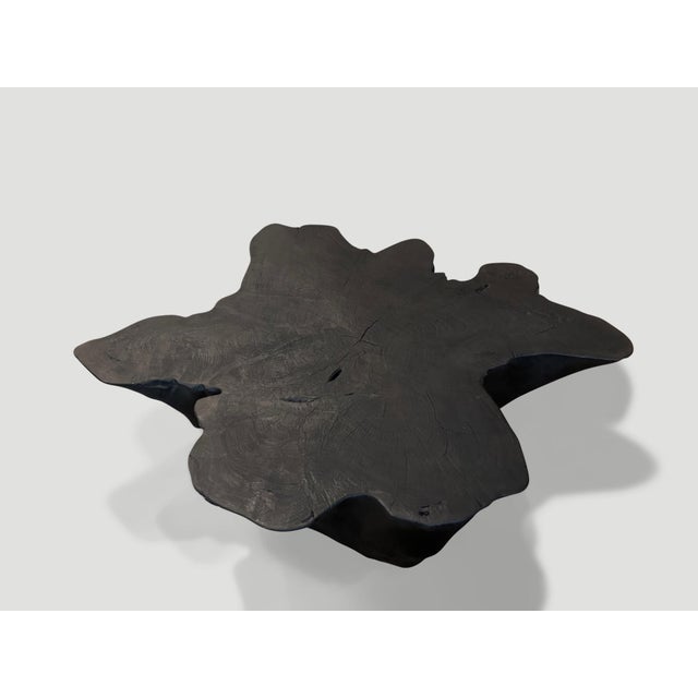 Andrianna Shamaris Sculptural Charred Coffee Table For Sale - Image 4 of 6