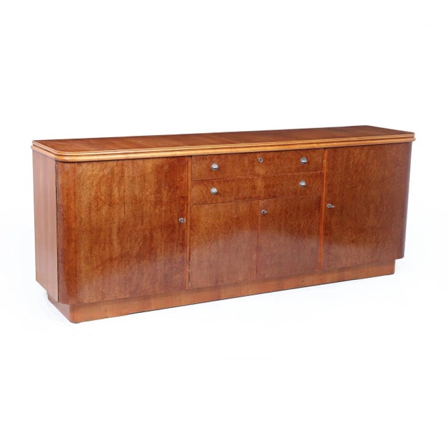Vintage French Art Deco Credenza, 1930s For Sale - Image 4 of 17