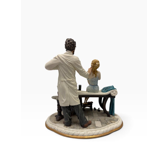 Capodimonte Vintage Mid-Century Italian Capodimonte Porcelain Sculpture "L'Ammalata" by Tiziano Galli for Rori Studio For Sale - Image 4 of 7