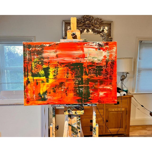 This listing is for a 30 x 20 inch acrylic on canvas painting, with a signed certificate of authentication. My abstract...