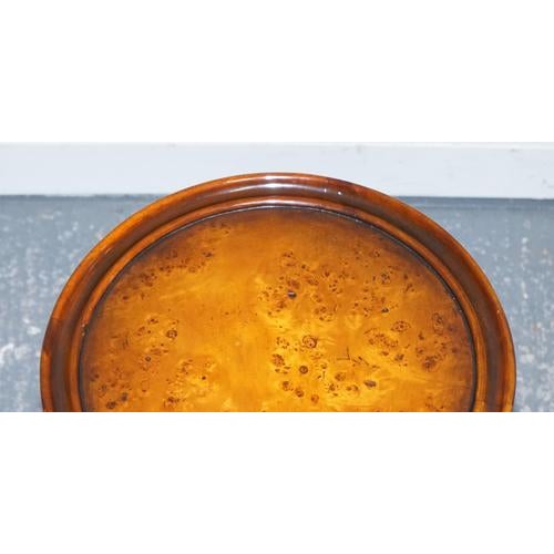 Brown Vintage Brights of Nettlebed Burr Walnut Side Table For Sale - Image 8 of 12