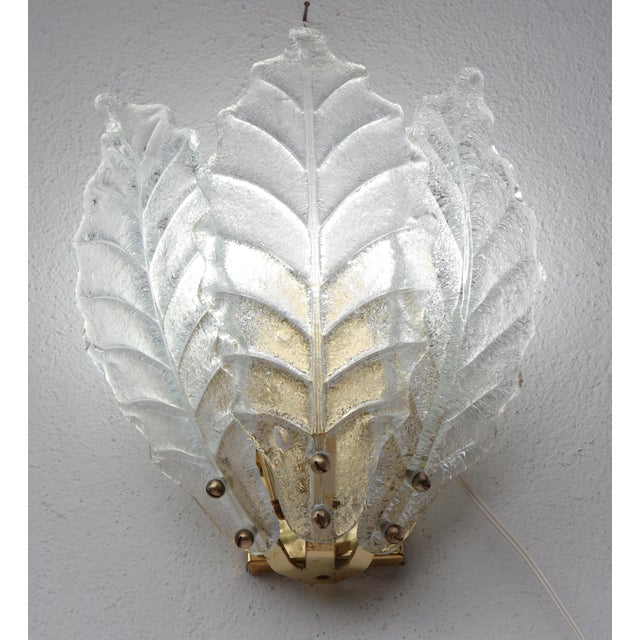 1970s Taormina Murano Ceiling Light and Murano Glass Wall Light - Set of 3 For Sale - Image 6 of 14