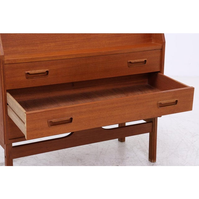 Vintage Danish Secretaire in Teak from Dyrlund For Sale - Image 13 of 18