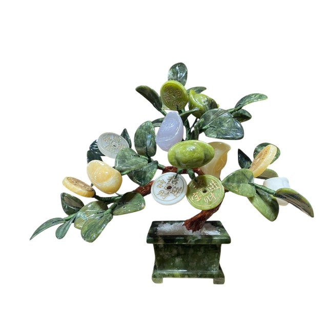 Bring timeless elegance and serenity to your space with this vintage soap stone bonsai arrangement. Beautifully...