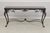 Age: Approx: 40 Years Old Details: Marble Overlay Top High Quality Construction Hollywood Regency Style Stretcher Base...