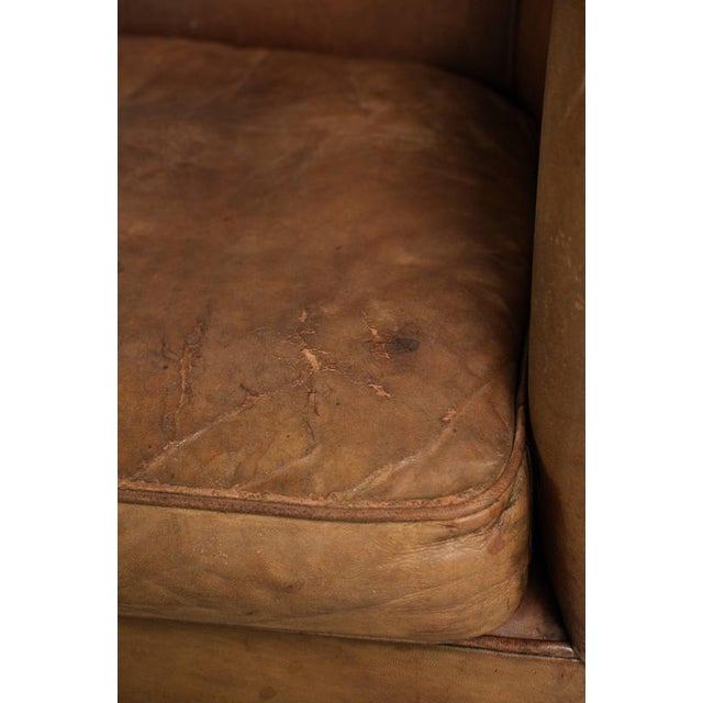 Large Vintage Sheepskin Club Armchairs, Set of 2 For Sale - Image 12 of 15
