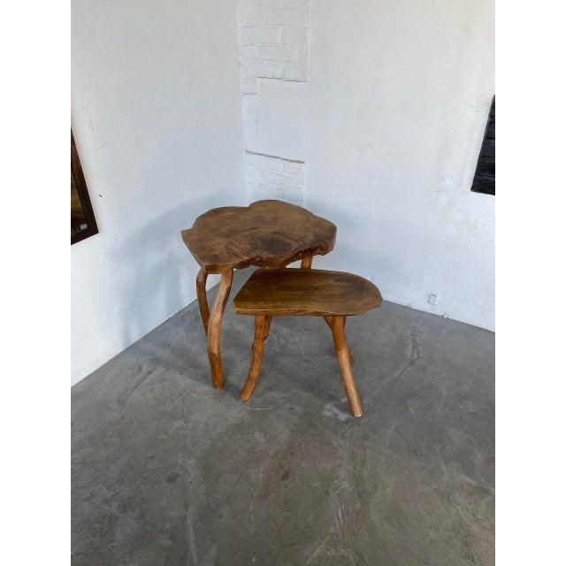 Elm Side Tables, 1960s, Set of 2 For Sale - Image 15 of 18