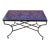 48" Rectangular Moroccan Mosaic Table in Petrol Blue For Sale