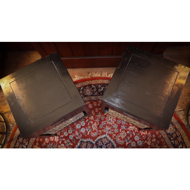 Black Vintage Lombok Canton Bedside Tables in Ash, 2010s, Set of 2 For Sale - Image 8 of 18