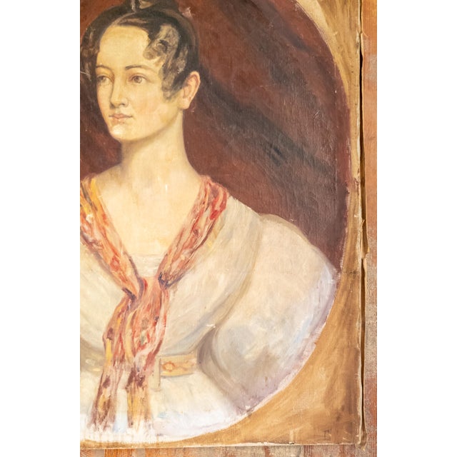 Early 20th Century 20th Century Portrait of a Lady in 19th Century Style For Sale - Image 5 of 12