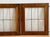 Wood Vintage 70s Pair of Walnut and Convex Leaded Clear Glass Cabinet Doors For Sale - Image 7 of 18